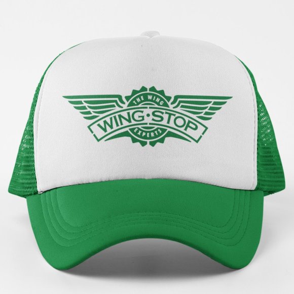 NEW Wing Stop Foam Trucker Mesh Snapback Hat 2-TONE GREEN - Picture 1 of 3